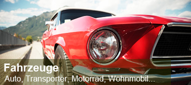 Fahrzeuge | Auto | Transporter | Motorrad | Wohnmobil | Quad | Anh�nger | Boot